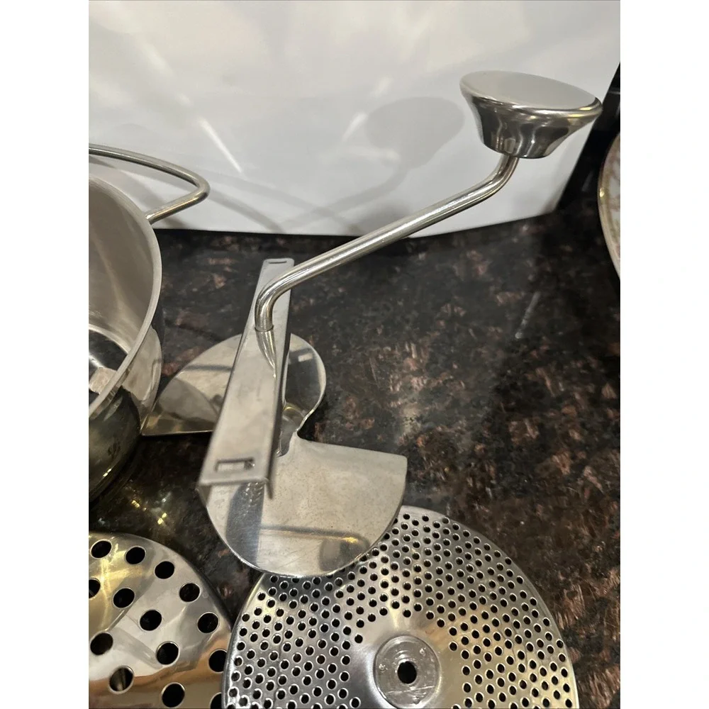 All-Clad Food Mill Stainless Steel 3 interchangeable disks